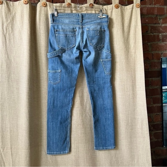 PILCRO And The Letterpress Utility High Paint Spatter Carpenter Jeans 24 Petite - Picture 5 of 10